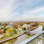 Family House By The River Odra -panoramic Terrace - 3room With 2 Separate Bedrooms And 2 Balconies By Wroapart-pl- Perfect For Family & Business Daire