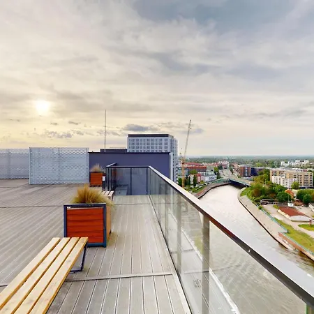 Family House By The River Odra -panoramic Terrace - 3room With 2 Separate Bedrooms And 2 Balconies By Wroapart-pl- Perfect For Family & Business * 브로츠와프