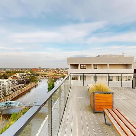 Apartament Family House By The River Odra -panoramic Terrace - 3room With 2 Separate Bedrooms And 2 Balconies By Wroapart-pl- Perfect For Family & Business