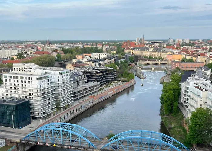 Family House By The River Odra -panoramic Terrace - 3room With 2 Separate Bedrooms And 2 Balconies By Wroapart-pl- Perfect For Family & Business