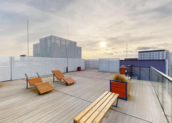 Family House By The River Odra -panoramic Terrace - 3room With 2 Separate Bedrooms And 2 Balconies By Wroapart-pl- Perfect For Family & Business * Wroclaw