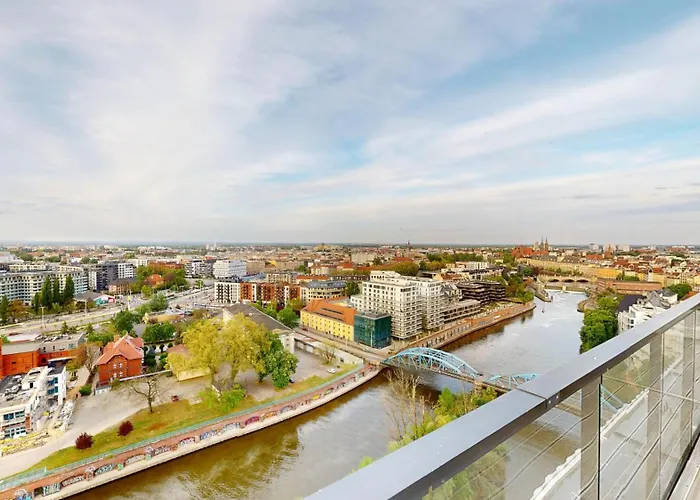 Family House By The River Odra -panoramic Terrace - 3room With 2 Separate Bedrooms And 2 Balconies By Wroapart-pl- Perfect For Family & Business Apartamento