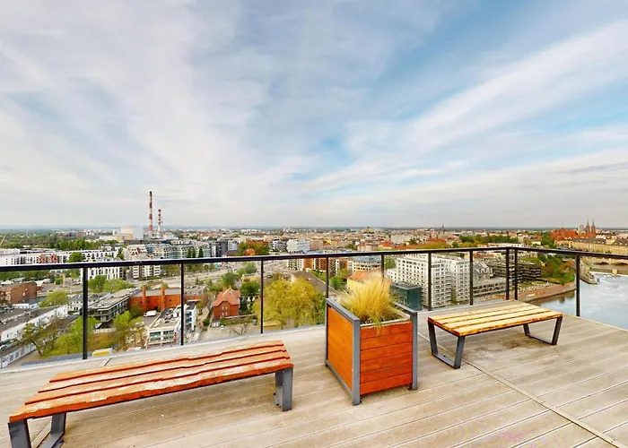 Family House By The River Odra -panoramic Terrace - 3room With 2 Separate Bedrooms And 2 Balconies By Wroapart-pl- Perfect For Family & Business Apartamento *